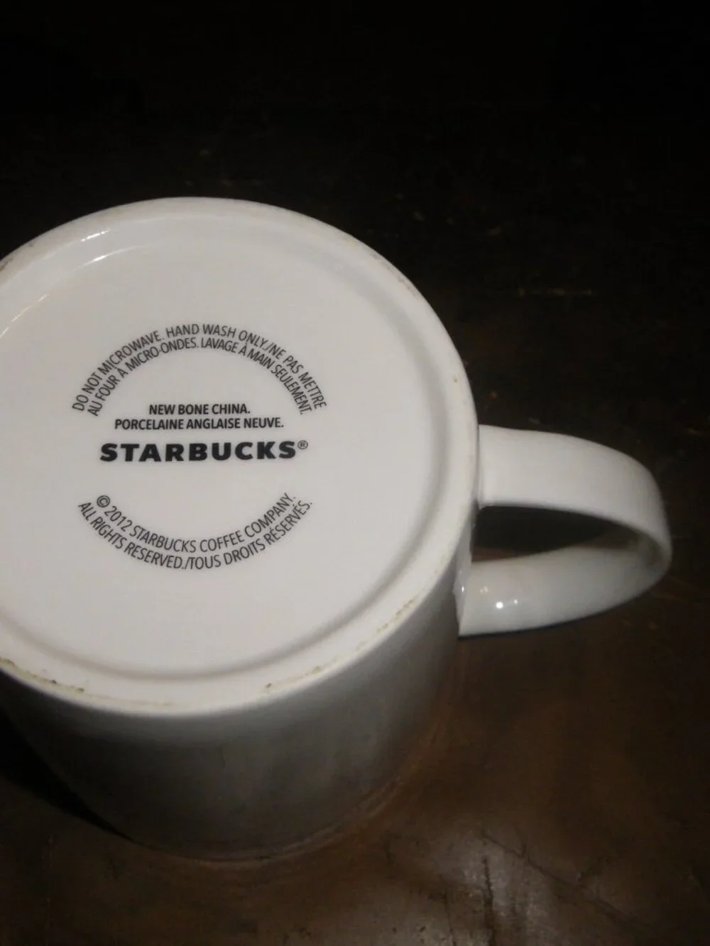 2012 Starbucks Holiday String Gold Ball Ornaments Coffee Mug